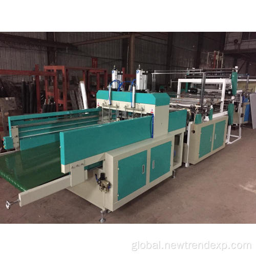 Plastic Bag Making Machine Automatic Double layers Four Lines bag making machine Manufactory